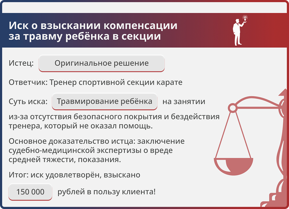 Картинка Взыскали расходы на восстановление здоровья и моральный ущерб